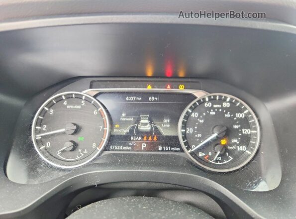 5N1AT3BB1MC815481 2021 NISSAN ROGUE Blue Vista del cuadro de instrumentos