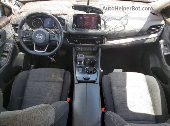 5N1AT3BB3MC807401 2021 NISSAN ROGUE White Widok deski rozdzielczej