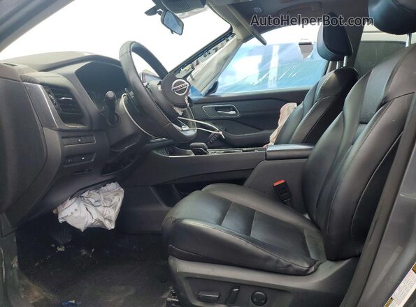 5N1AT3BB3MC811562 2021 NISSAN ROGUE Gray Widok wnętrza z przodu