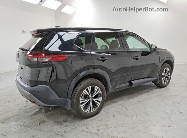 5N1AT3BB3MC834131 2021 NISSAN ROGUE Black Rear right