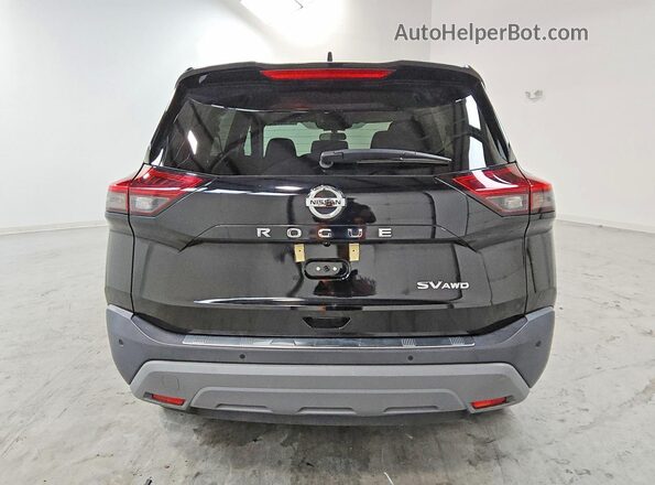 5N1AT3BB3MC834131 2021 NISSAN ROGUE Black Rear view