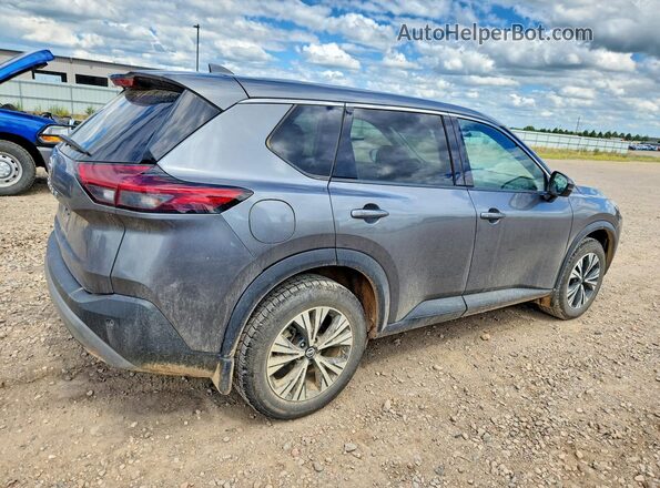 5N1AT3BB4MC682201 2021 NISSAN ROGUE Gray Задня права чверть