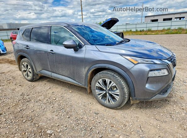 5N1AT3BB4MC682201 2021 NISSAN ROGUE Gray Передня права чверть