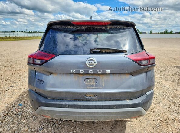 5N1AT3BB4MC682201 2021 NISSAN ROGUE Gray Вид ззаду
