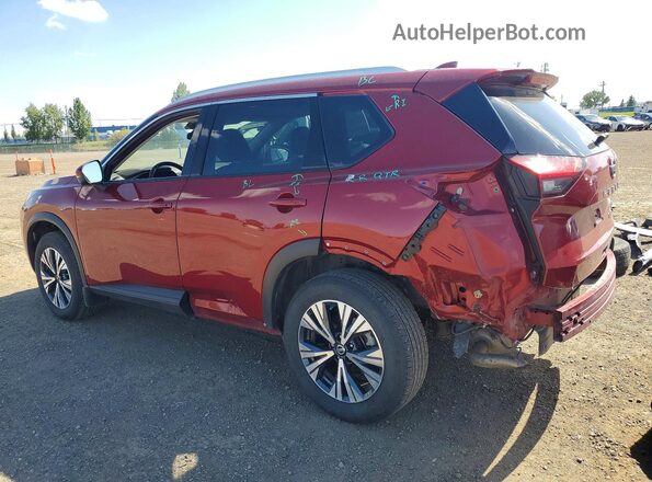 5N1AT3BB4MC687575 2021 NISSAN ROGUE Красный Задняя левая четверть