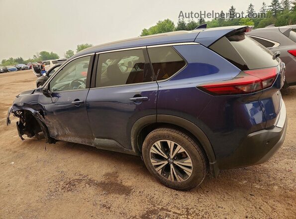 5N1AT3BB4MC700812 2021 NISSAN ROGUE Blue Rear left