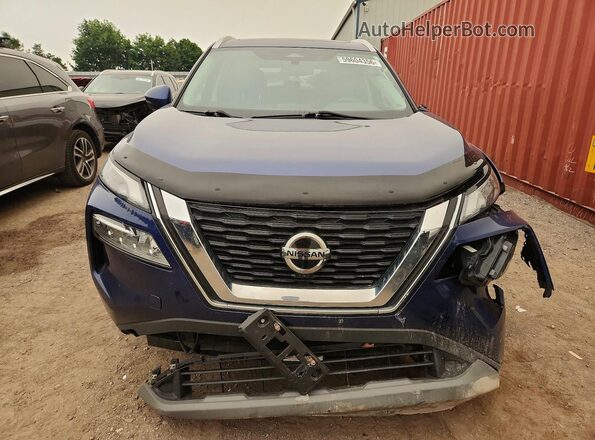 5N1AT3BB4MC700812 2021 NISSAN ROGUE Blue Front view