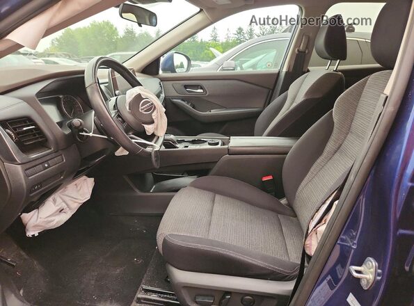 5N1AT3BB4MC700812 2021 NISSAN ROGUE Blue Front interior view