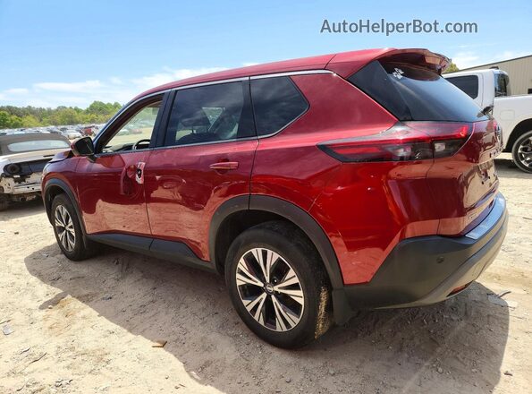 5N1AT3BB4MC711776 2021 NISSAN ROGUE Red Rear left