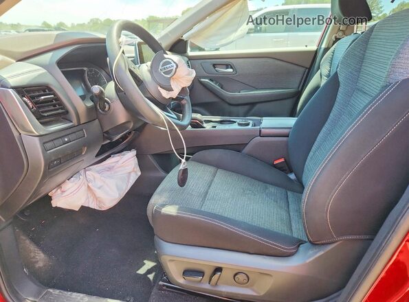 5N1AT3BB4MC711776 2021 NISSAN ROGUE Red Front interior view