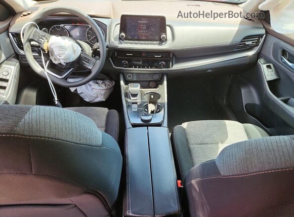 5N1AT3BB4MC711776 2021 NISSAN ROGUE Red Dashboard view