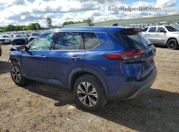 5N1AT3BB4MC769533 2021 NISSAN ROGUE Blue Tył lewy