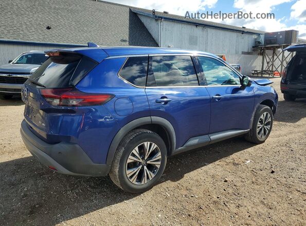 5N1AT3BB4MC769533 2021 NISSAN ROGUE Blue Tył prawy