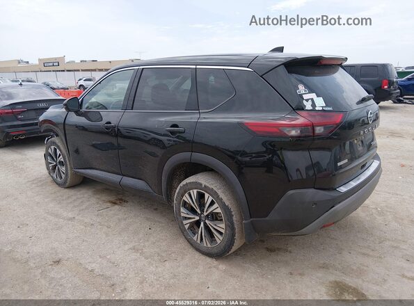 5N1AT3BB4MC786185 2021 NISSAN ROGUE Черный Задняя левая четверть