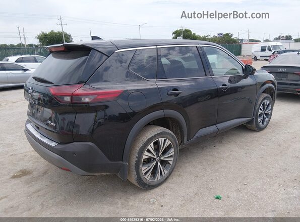 5N1AT3BB4MC786185 2021 NISSAN ROGUE Черный Задняя правая четверть