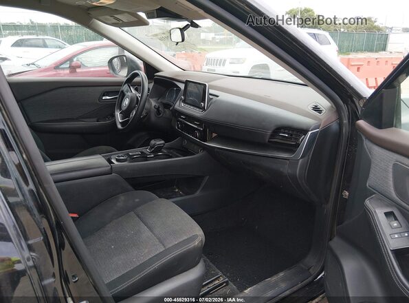 5N1AT3BB4MC786185 2021 NISSAN ROGUE Черный Вид салона спереди