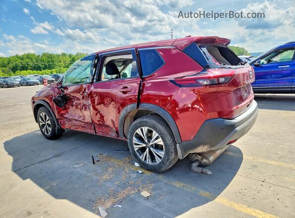 5N1AT3BB4MC797221 2021 NISSAN ROGUE Red Задня ліва чверть