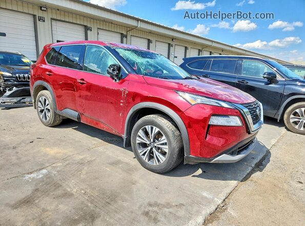 5N1AT3BB4MC797221 2021 NISSAN ROGUE Red Передня права чверть