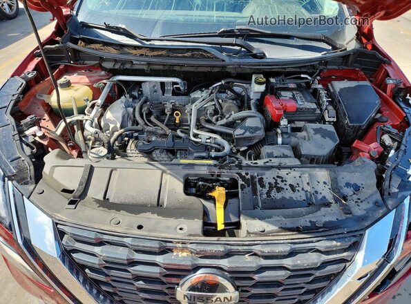5N1AT3BB4MC797221 2021 NISSAN ROGUE Red Вид підкапотного простору