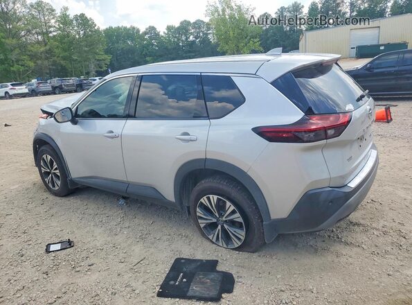 5N1AT3BB5MC676472 2021 NISSAN ROGUE Silver Rear left