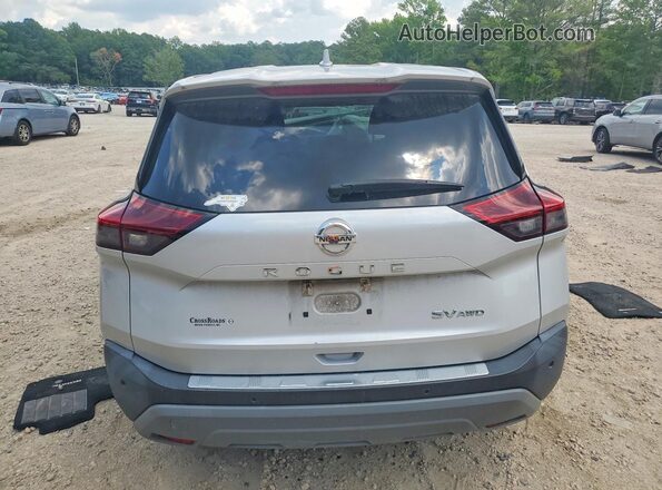 5N1AT3BB5MC676472 2021 NISSAN ROGUE Silver Rear view