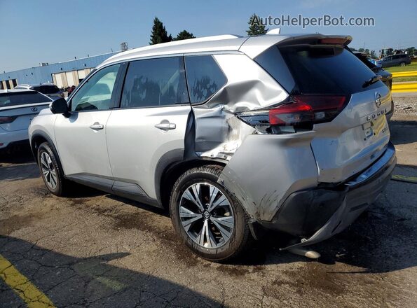 5N1AT3BB5MC705887 2021 NISSAN ROGUE Silver Trasero izquierdo