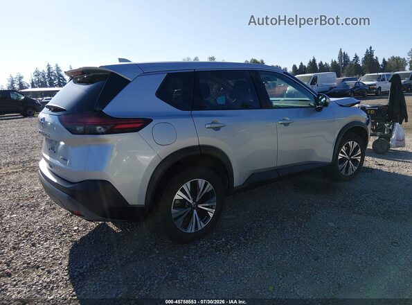5N1AT3BB5MC771629 2021 NISSAN ROGUE Silver Задня права чверть
