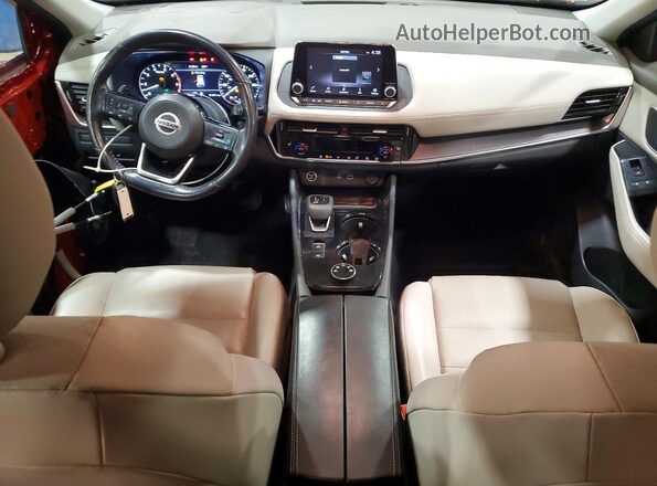 5N1AT3BB6MC805576 2021 NISSAN ROGUE Red Առջևի վահանակի տեսք