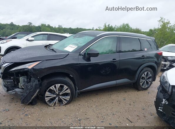 5N1AT3BB7MC706376 2021 NISSAN ROGUE Black Widok wnętrza z tyłu