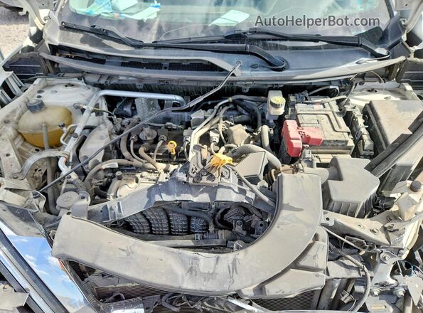 5N1AT3BB7MC822421 2021 NISSAN ROGUE White Vista del compartimento del motor