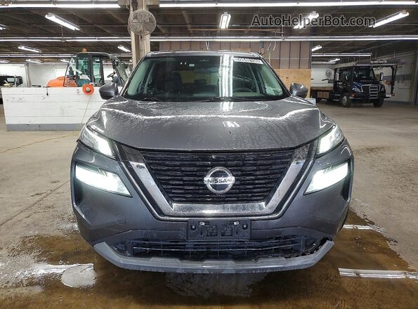 5N1AT3BB8MC680760 2021 NISSAN ROGUE Gray Widok z przodu