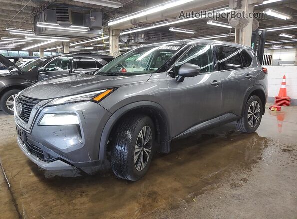 5N1AT3BB8MC680760 2021 NISSAN ROGUE Gray 