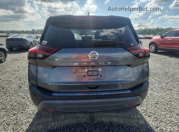 5N1AT3BB8MC701168 2021 NISSAN ROGUE Gray Вид ззаду