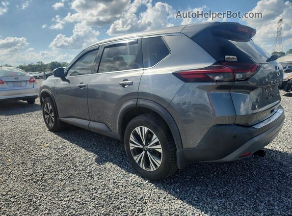 5N1AT3BB8MC701168 2021 NISSAN ROGUE Gray Задня ліва чверть