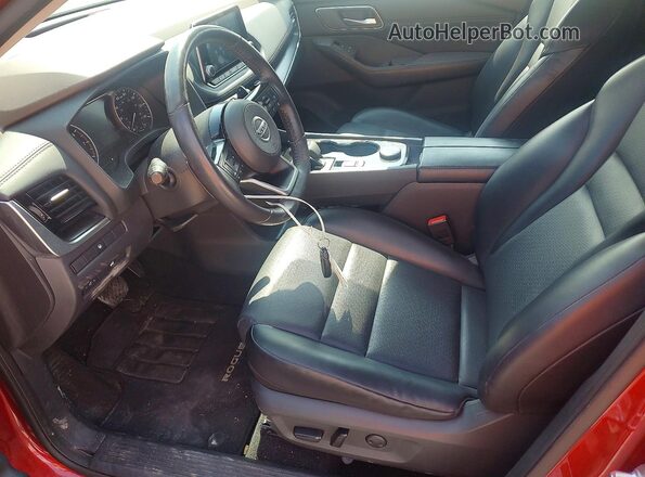 5N1AT3BB9MC758706 2021 NISSAN ROGUE Red Вид салону спереду