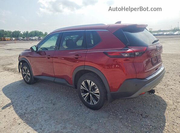 5N1AT3BB9MC758706 2021 NISSAN ROGUE Red Задня ліва чверть