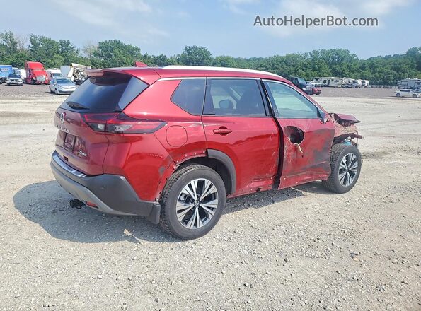 5N1AT3BB9MC758706 2021 NISSAN ROGUE Red Задня права чверть