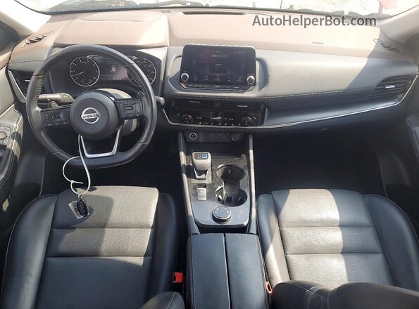 5N1AT3BB9MC758706 2021 NISSAN ROGUE Red Вид панелі приладів