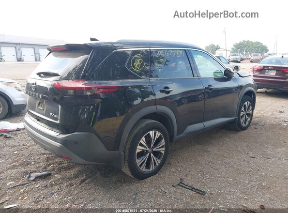 5N1AT3BB9MC810772 2021 NISSAN ROGUE Черный Задняя правая четверть