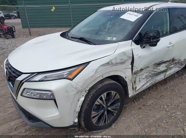 5N1AT3BBXMC740294 2021 NISSAN ROGUE White Դիմացի տեսք