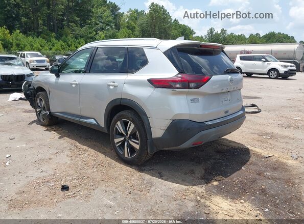 5N1AT3CA1MC673588 2021 NISSAN ROGUE Серебряный Задняя левая четверть