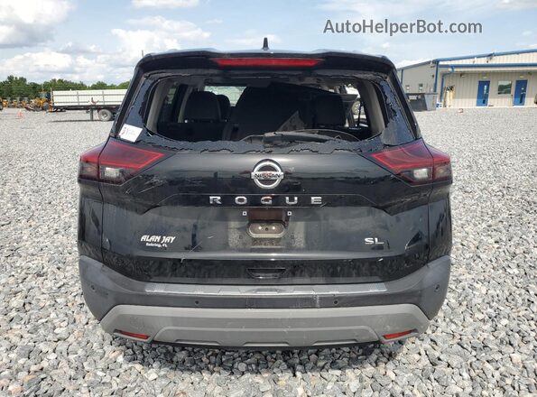 5N1AT3CA2MC720580 2021 NISSAN ROGUE Black Rear view