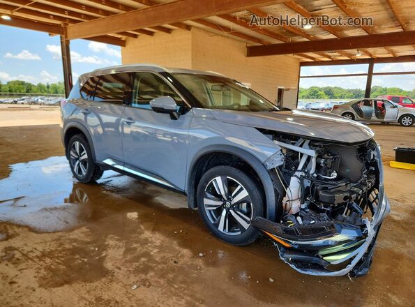 5N1AT3CA2MC828262 2021 NISSAN ROGUE Gray Front right
