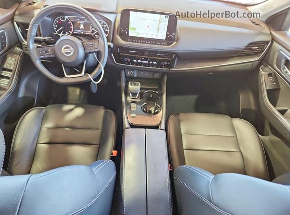 5N1AT3CA2MC828262 2021 NISSAN ROGUE Gray Dashboard view