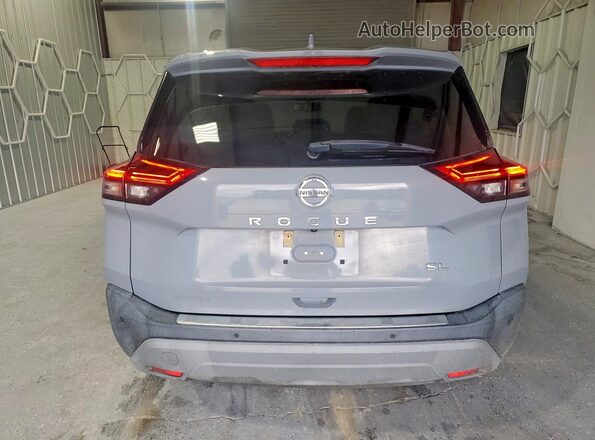 5N1AT3CA5MC728544 2021 NISSAN ROGUE Gray უკანა ხედი