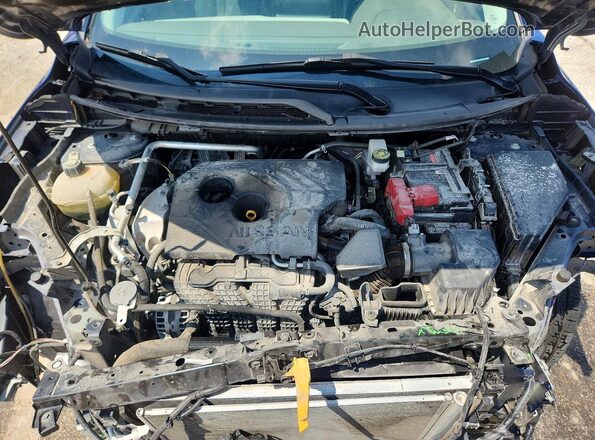 5N1AT3CA9MC730748 2021 NISSAN ROGUE Blue Շարժիչի բաժամունքի տեսք