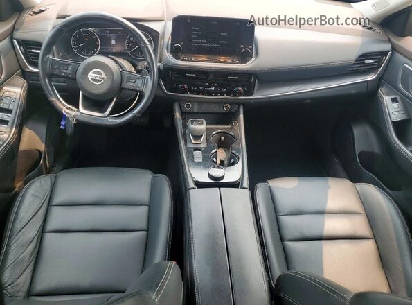 5N1AT3CB9MC678904 2021 NISSAN ROGUE Black Widok deski rozdzielczej