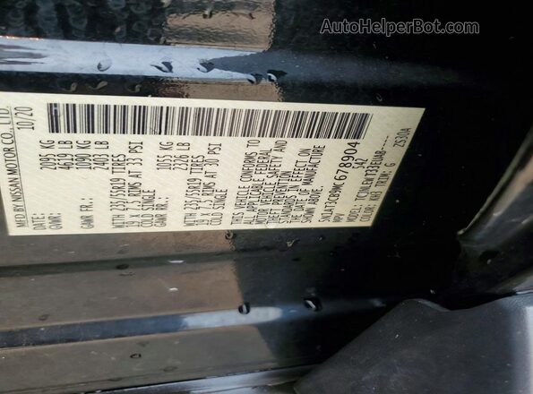 5N1AT3CB9MC678904 2021 NISSAN ROGUE Black Widok komory silnika
