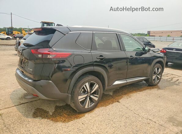 5N1AT3CB9MC678904 2021 NISSAN ROGUE Black Tył prawy