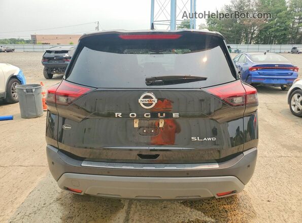 5N1AT3CB9MC678904 2021 NISSAN ROGUE Black Widok z tyłu